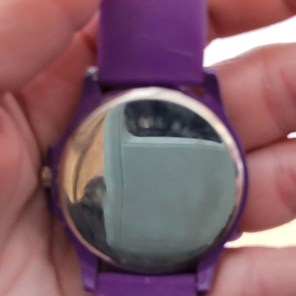 Geneva Watch Lot of 3 Purple Silicone Bands Untested No Batteries For Parts Asst - Picture 6 of 10